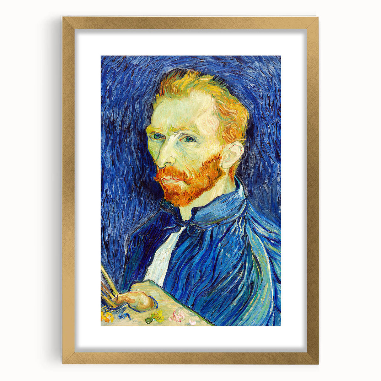 Impressionist Wall Art - Van Gogh Self-Portrait with Palette - Masterpiece