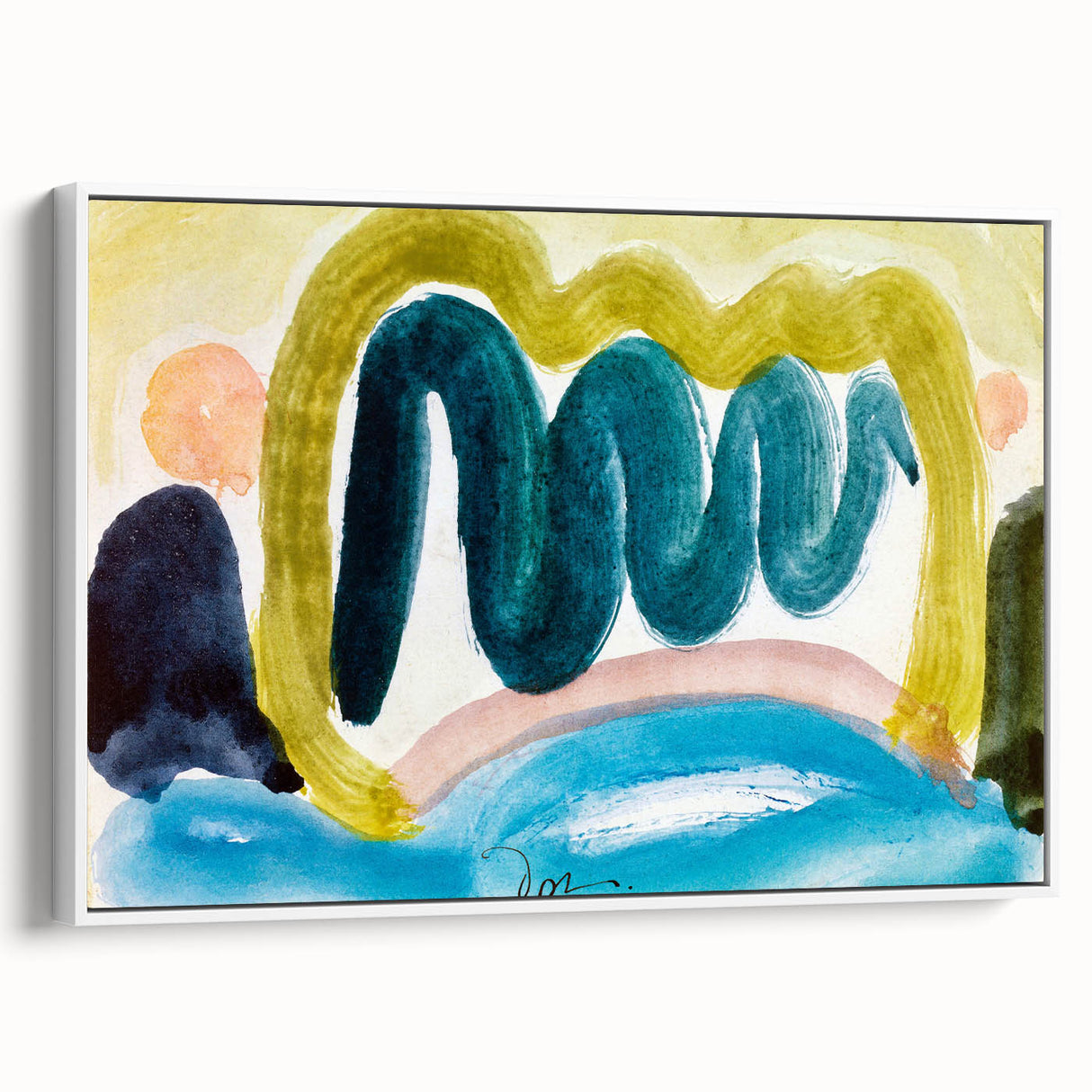 Modern Wall Art - Abstract Pond in Sunlight | Harmonious Nature Decor