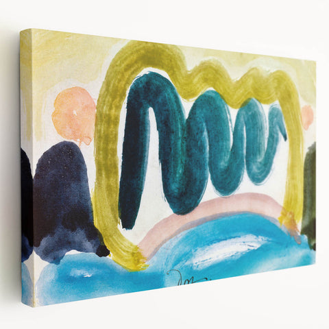 Modern Wall Art - Abstract Pond in Sunlight | Harmonious Nature Decor