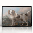 Brown and White Spaniel - Romanticism Dog Portrait by George Stubbs