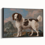 Brown and White Spaniel - Romanticism Dog Portrait by George Stubbs
