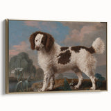 Brown and White Spaniel - Romanticism Dog Portrait by George Stubbs