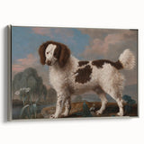 Brown and White Spaniel - Romanticism Dog Portrait by George Stubbs