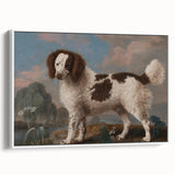 Brown and White Spaniel - Romanticism Dog Portrait by George Stubbs