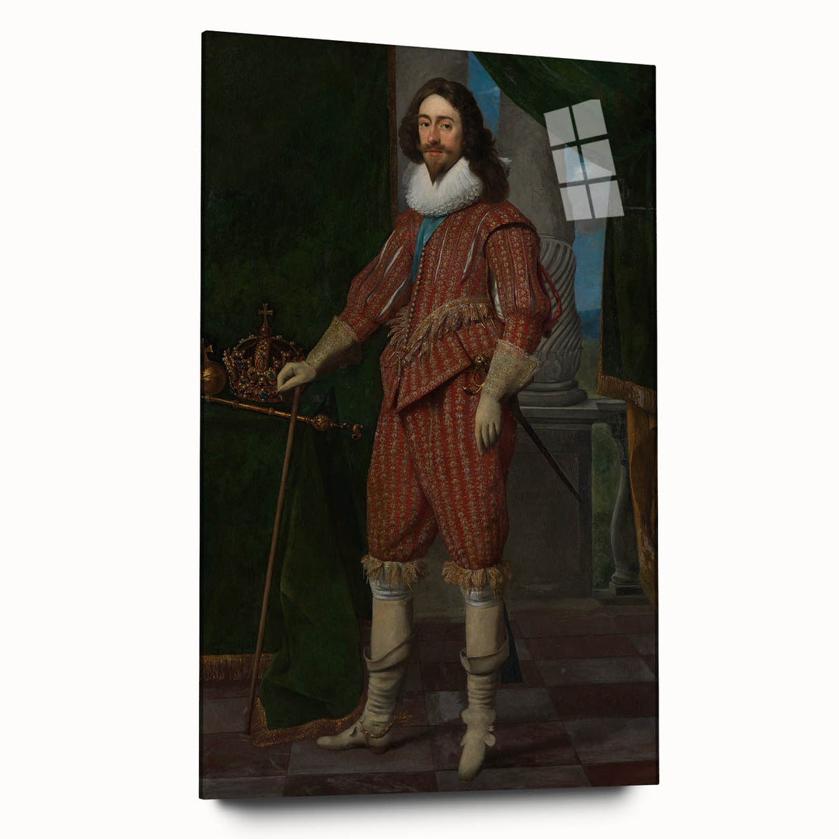 Baroque Art Print - Antique Elegance with Detailed Ornate Design
