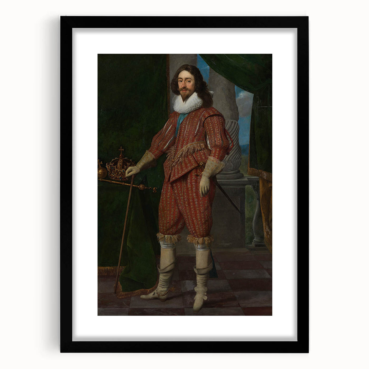 Baroque Art Print - Antique Elegance with Detailed Ornate Design