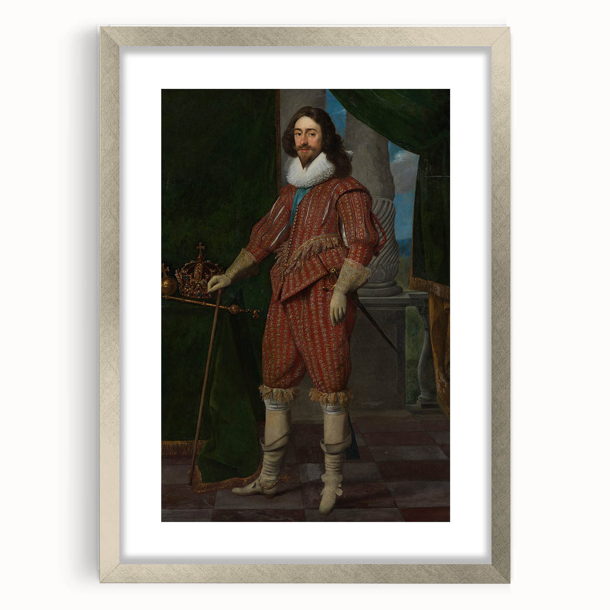 Baroque Art Print - Antique Elegance with Detailed Ornate Design