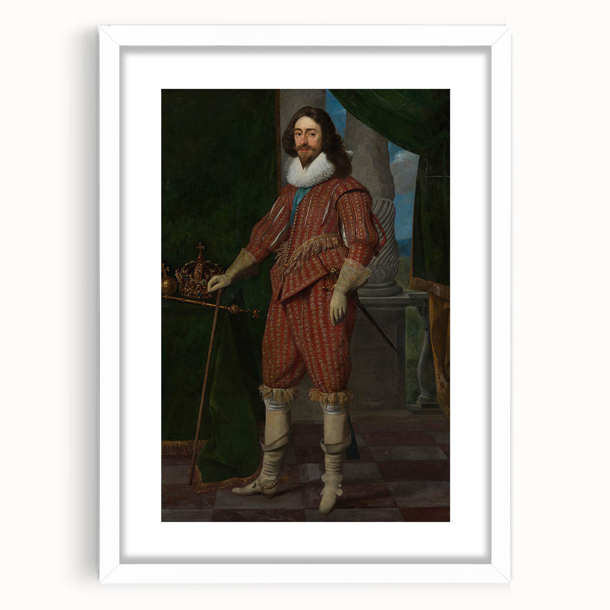 Baroque Art Print - Antique Elegance with Detailed Ornate Design