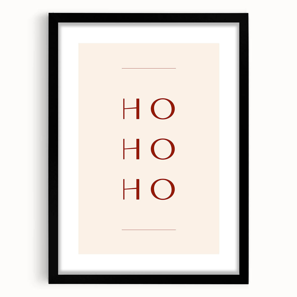 Minimalist Ho Ho Ho – Modern Christmas Wall Hangings