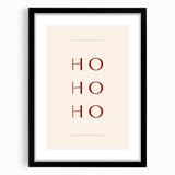 Minimalist Ho Ho Ho – Modern Christmas Wall Hangings