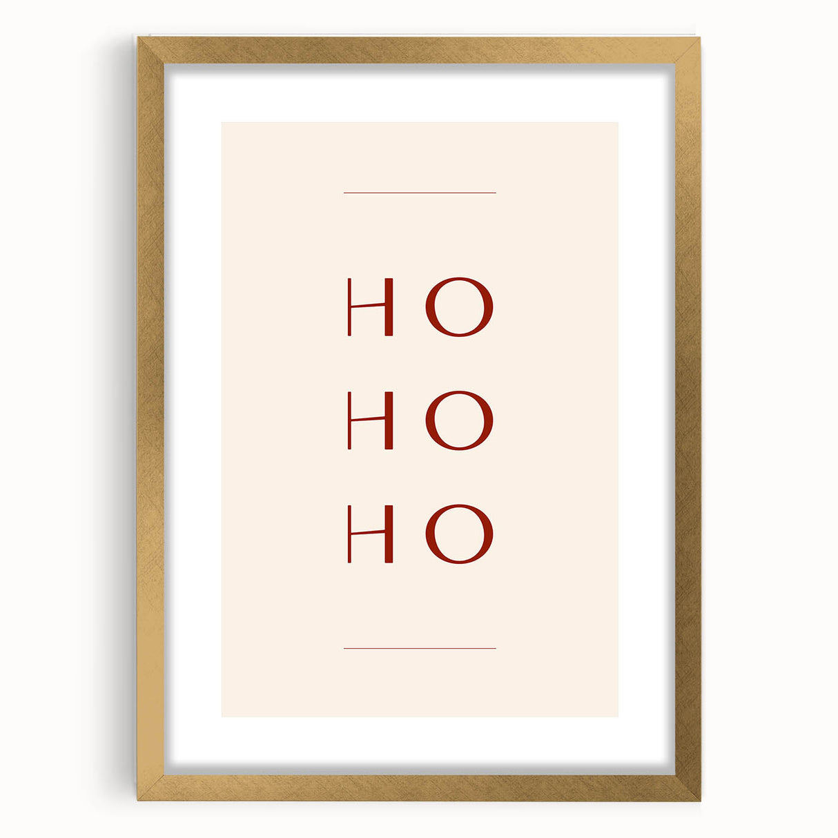 Minimalist Ho Ho Ho – Modern Christmas Wall Hangings