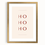 Minimalist Ho Ho Ho – Modern Christmas Wall Hangings