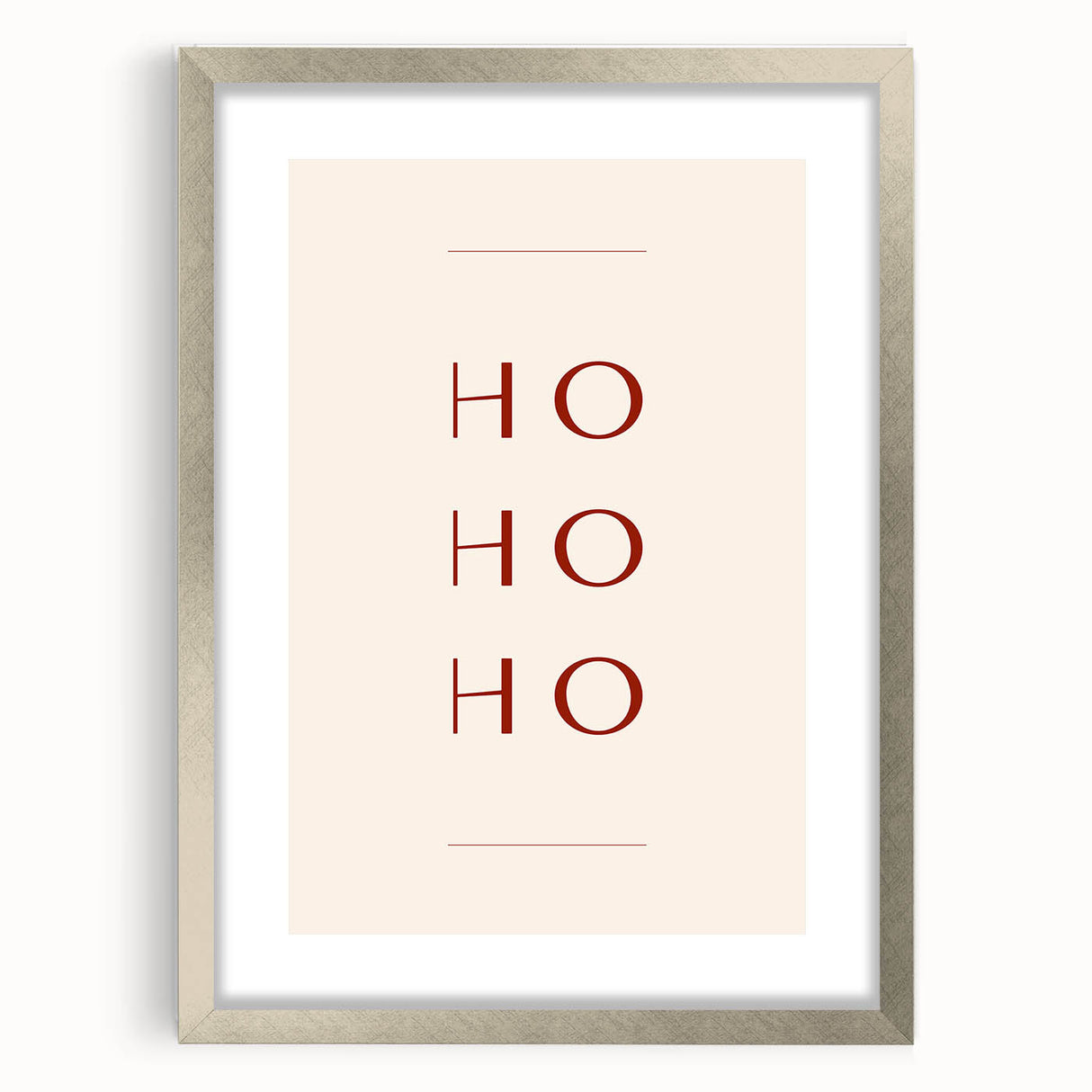 Minimalist Ho Ho Ho – Modern Christmas Wall Hangings