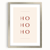 Minimalist Ho Ho Ho – Modern Christmas Wall Hangings