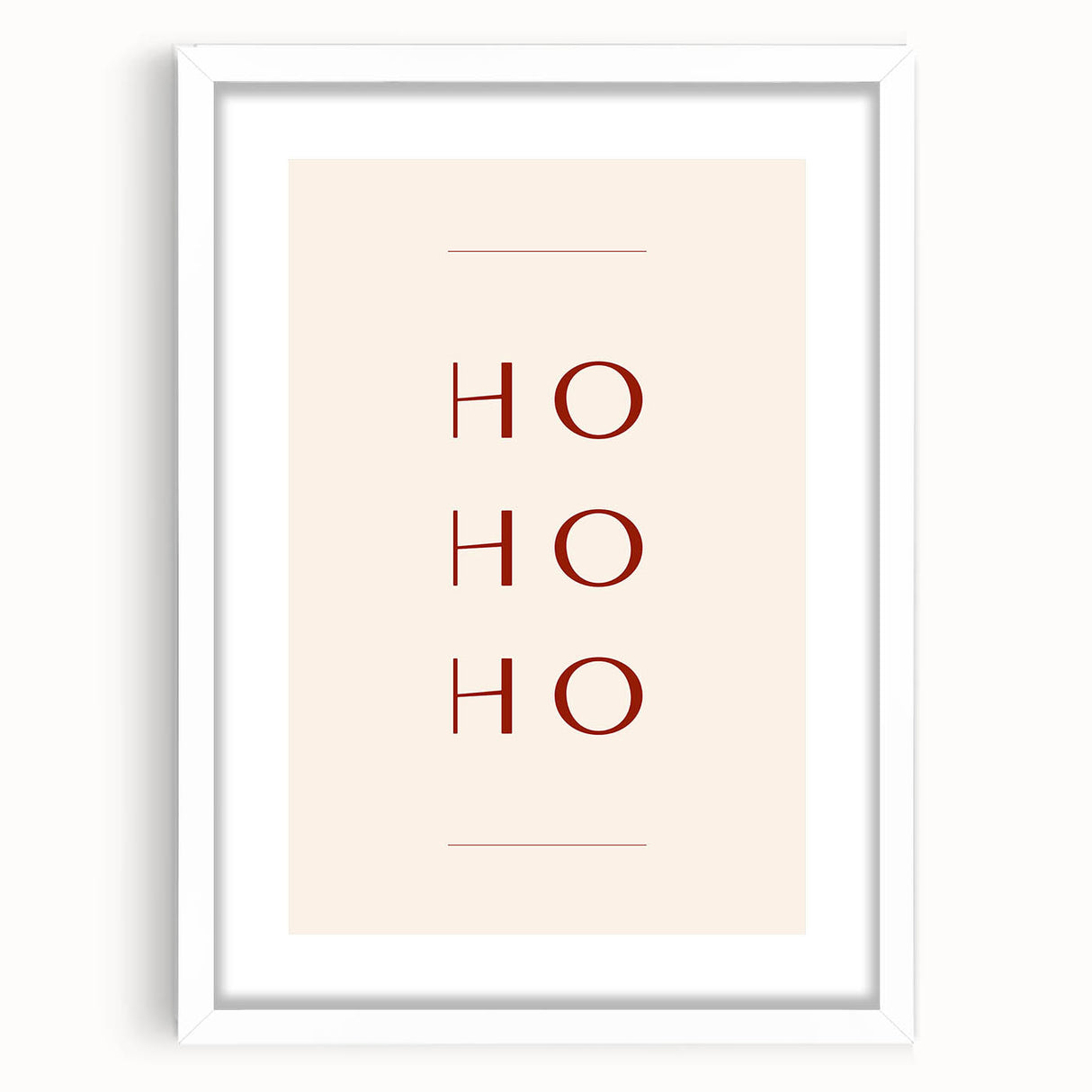 Minimalist Ho Ho Ho – Modern Christmas Wall Hangings