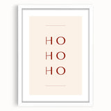 Minimalist Ho Ho Ho – Modern Christmas Wall Hangings