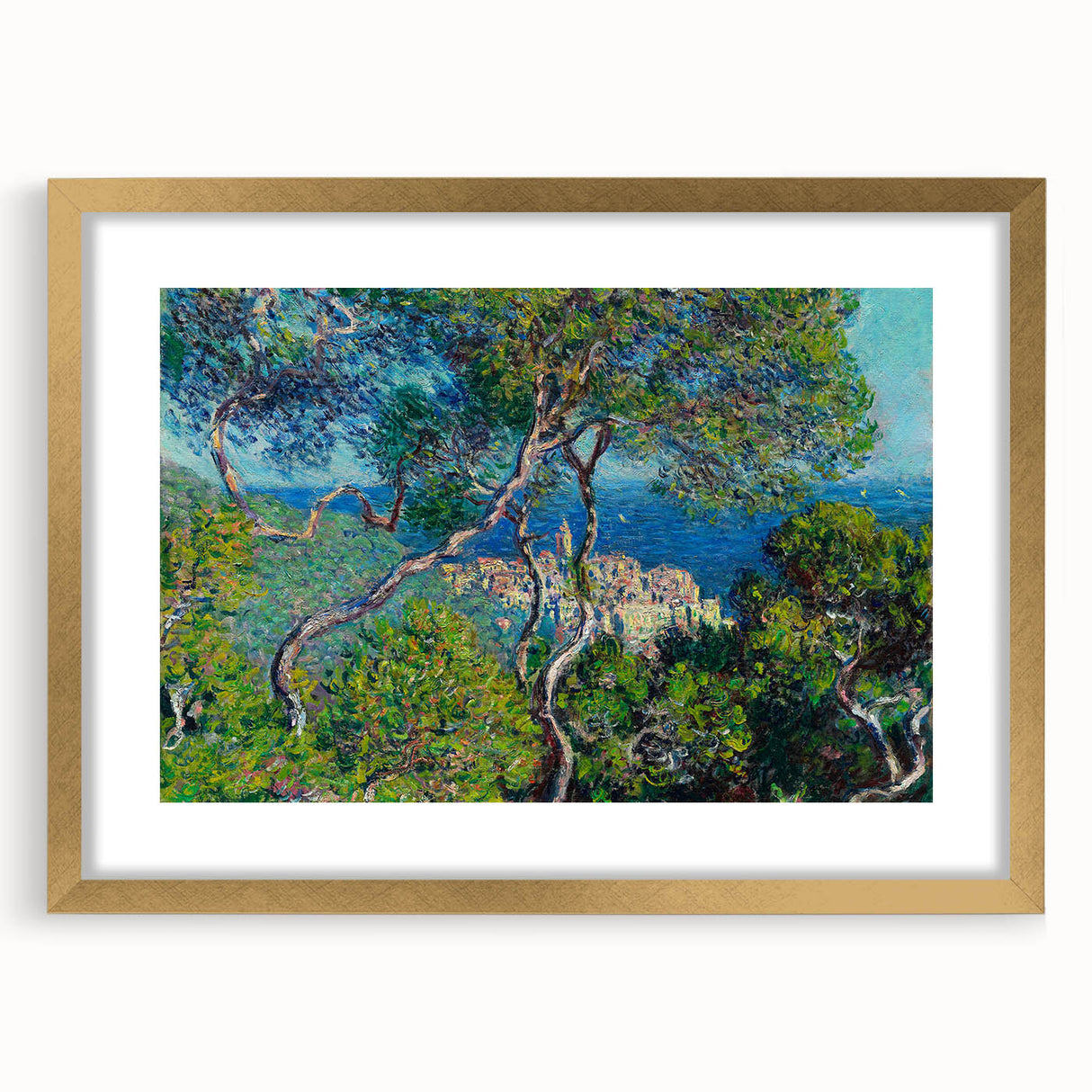 Impressionist Wall Art - Monet's Bordighera Coastal Landscape Print