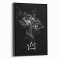 Urban Chic Pop Art Wall Art – Bold Black, Yellow, and White Canvas