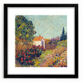 Extra large framed abstract art print featuring a colorful, textured design, ideal for living room decor.