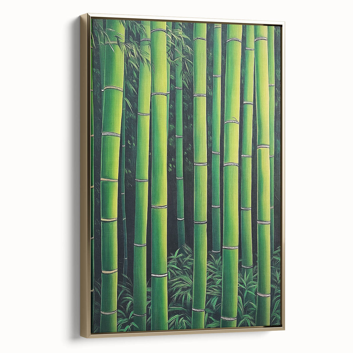 Framed Art for Living Room - Bamboo Forest Canvas Wall Art