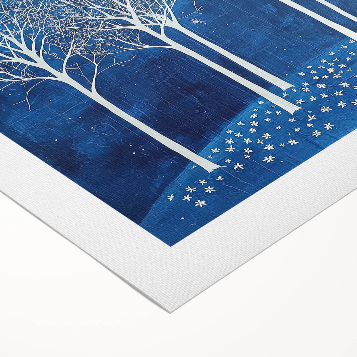 Modern Canvas Wall Art - Winter Wonderland Tree Print