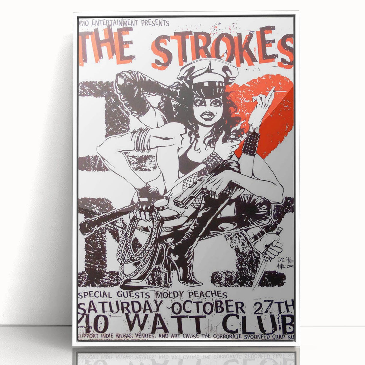 The Strokes Retro Concert Poster – Vintage Band Art, 2001 Show
