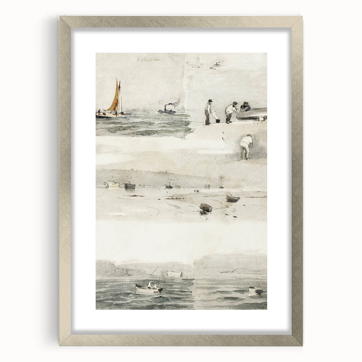 Impressionist Wall Art - Sketches of Marine Scenes - Coastal Elegance