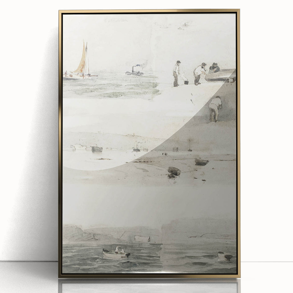 Impressionist Wall Art - Sketches of Marine Scenes - Coastal Elegance