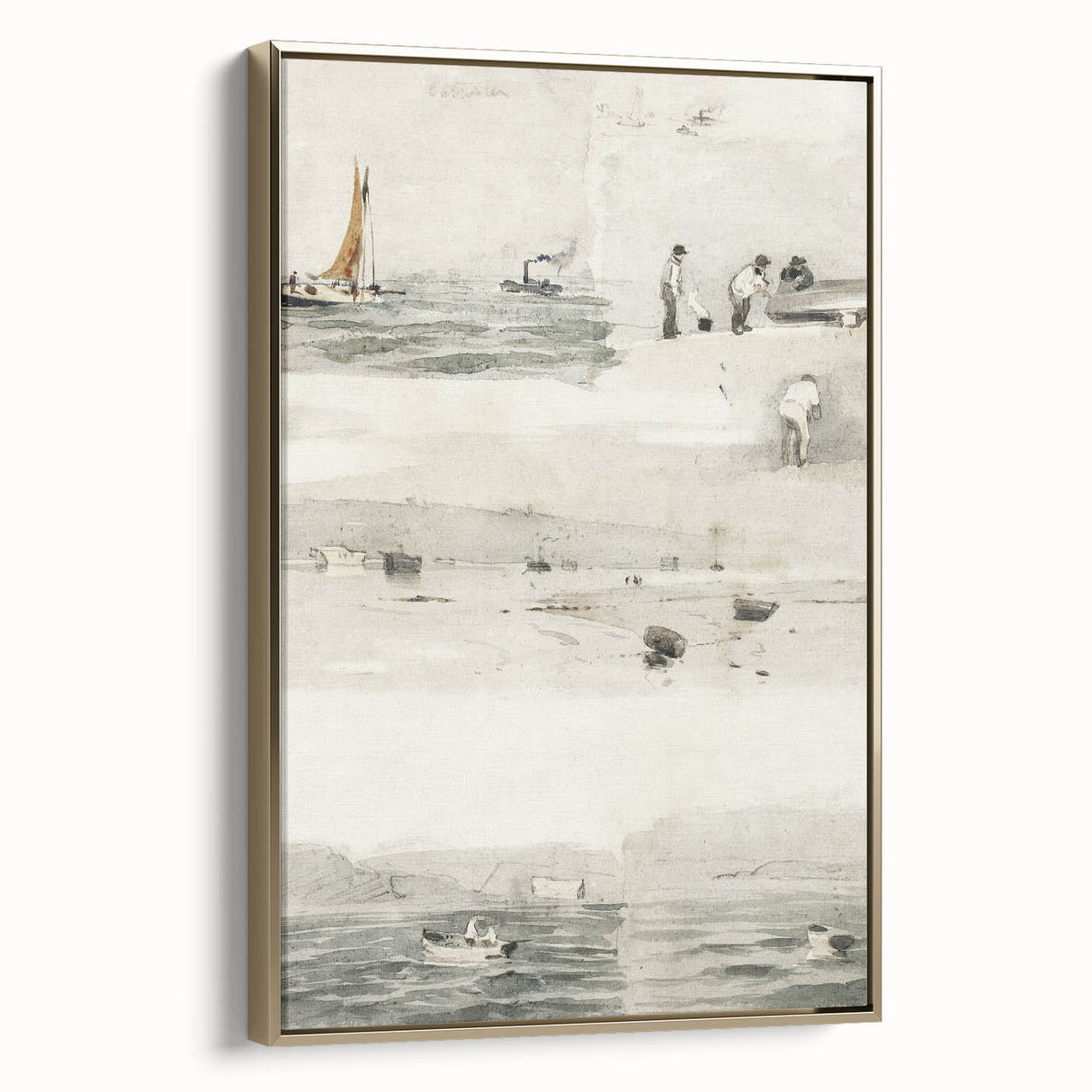 Impressionist Wall Art - Sketches of Marine Scenes - Coastal Elegance