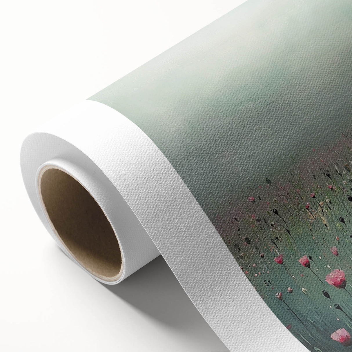 Misty Floral Living Room Wall Art - Modern Canvas & Framed Print