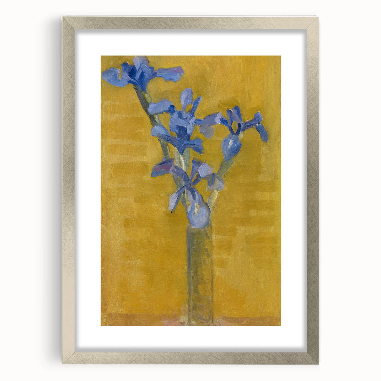 Irises in Vase | Modern Floral Art Print by Piet Mondrian