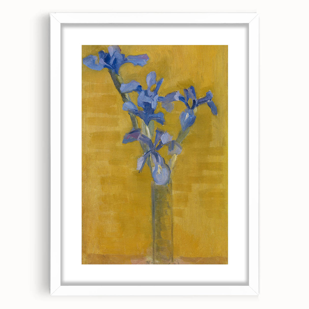 Irises in Vase | Modern Floral Art Print by Piet Mondrian