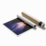 Stunning rolled canvas print showcasing dramatic cliffs and serene landscapes, featuring vibrant colors and intricate details, perfect for home decor.