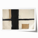 Abstract geometric rolled print showcasing vibrant colors and intricate patterns, ideal for modern home decor. Packaged securely in a durable cardboard tube for safe delivery.