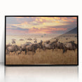 Framed acrylic artwork showcasing a vibrant animal design with a sleek black border, perfect for modern decor. Ideal for animal lovers seeking stylish wall art.
