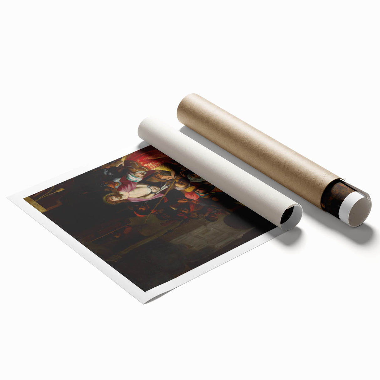 Rococo Art Print – Elegant Antique Wall Art with Rich Detailing