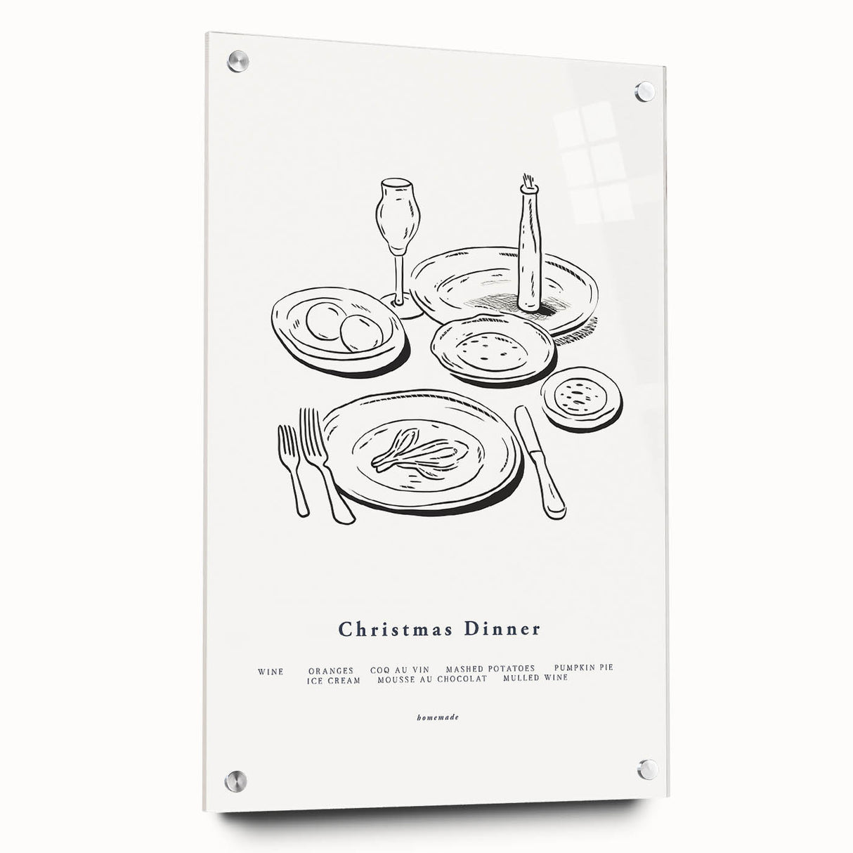 Christmas Dinner – Elegant Holiday Wall Decor