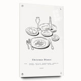 Christmas Dinner – Elegant Holiday Wall Decor