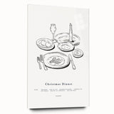 Christmas Dinner – Elegant Holiday Wall Decor