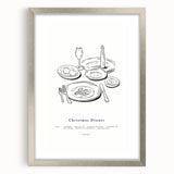 Christmas Dinner – Elegant Holiday Wall Decor