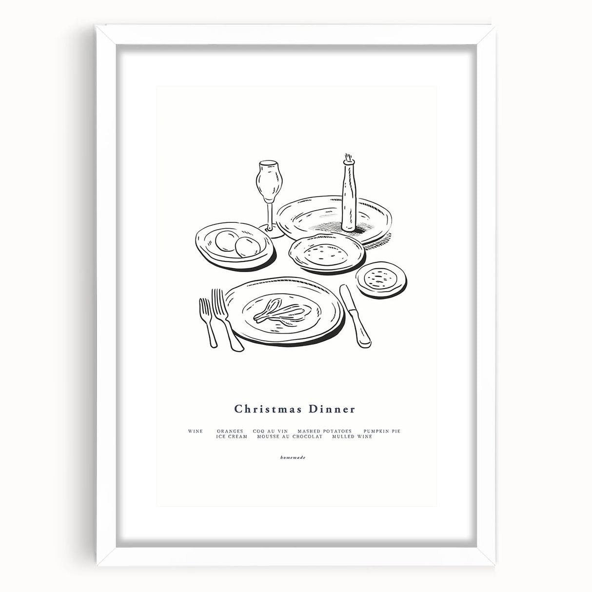 Christmas Dinner – Elegant Holiday Wall Decor