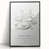 Christmas Dinner – Elegant Holiday Wall Decor