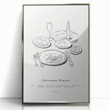 Christmas Dinner – Elegant Holiday Wall Decor