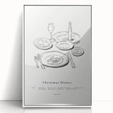 Christmas Dinner – Elegant Holiday Wall Decor