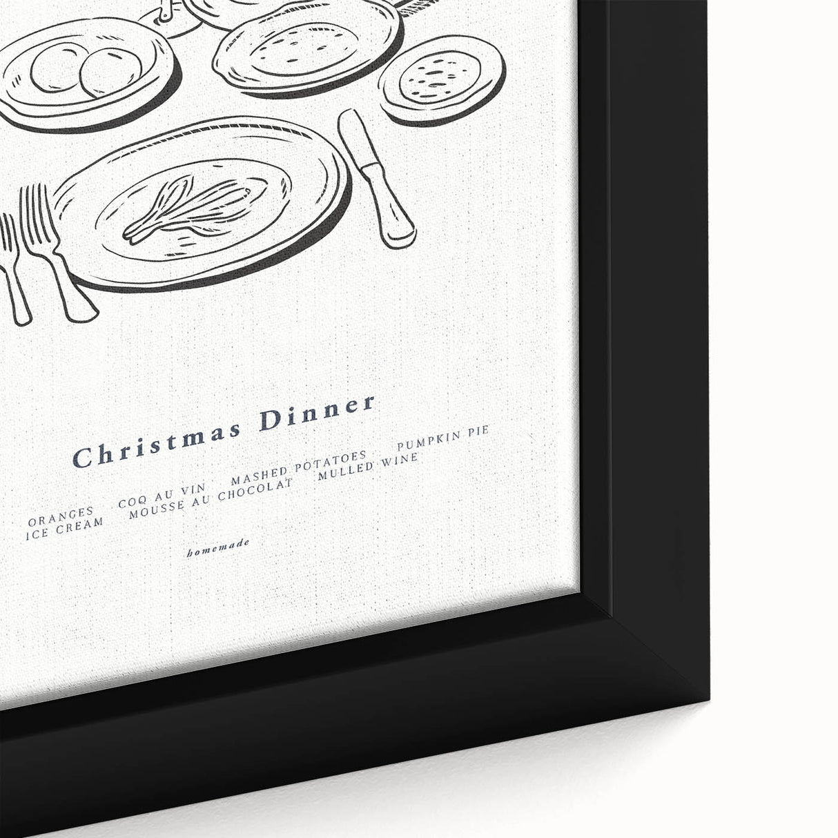 Christmas Dinner – Elegant Holiday Wall Decor