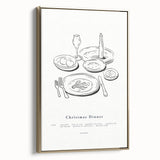 Christmas Dinner – Elegant Holiday Wall Decor