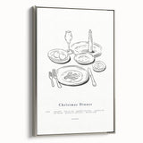 Christmas Dinner – Elegant Holiday Wall Decor
