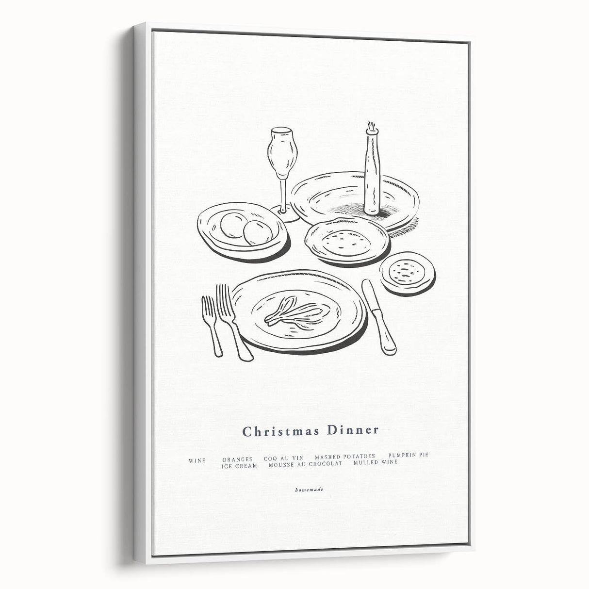 Christmas Dinner – Elegant Holiday Wall Decor