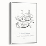 Christmas Dinner – Elegant Holiday Wall Decor