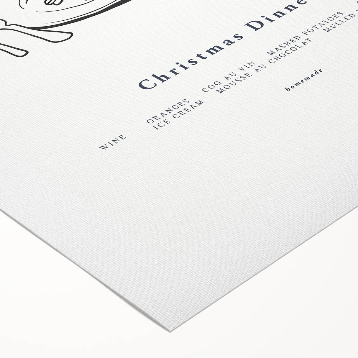 Christmas Dinner – Elegant Holiday Wall Decor